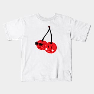 Cool Two Red Cherry Kids T-Shirt